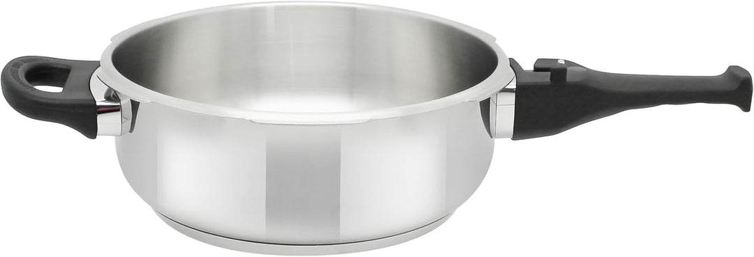 ELO Schnellkochtopf Praktika XL Set 5tlg. 22cm, aus Edelstahl 18/10, automatisches Druckregelsystem,