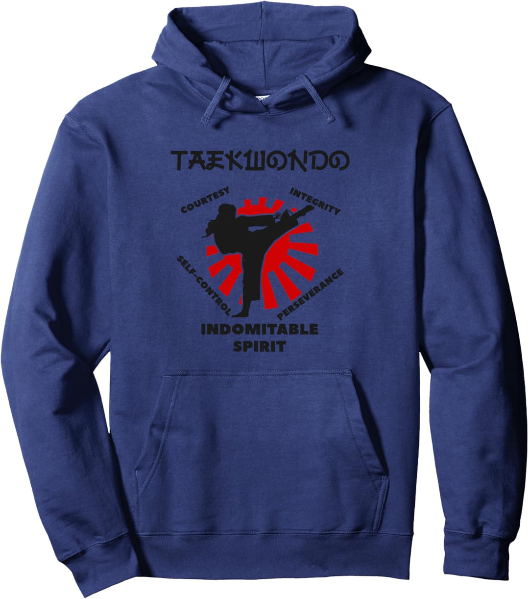 Taekwondo Indomitable Spirit Kampfsport Pullover Hoodie