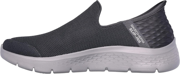 Skechers Herren Go Walk Flex Hausschuh, Dark Grey Textile