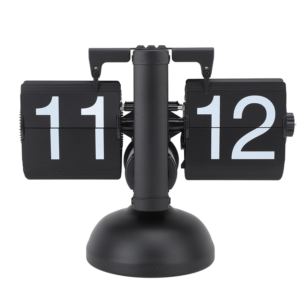 HERCHR Automatische Flip Deskuhr Mechanische Retro, Digitale Flip -Down -Uhr Grosse Zahlenbatterie b