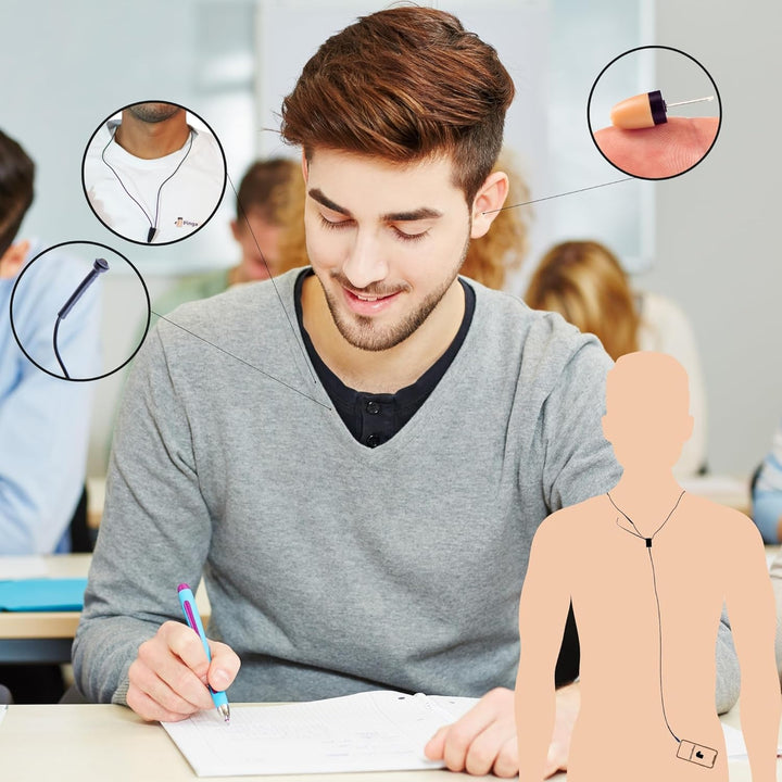 PingaOculto Spion Kopfhörer Prüfung Mini Vip Pro Unsichtbare Kopfhörer für Handy mit Mikrofon mit Ka