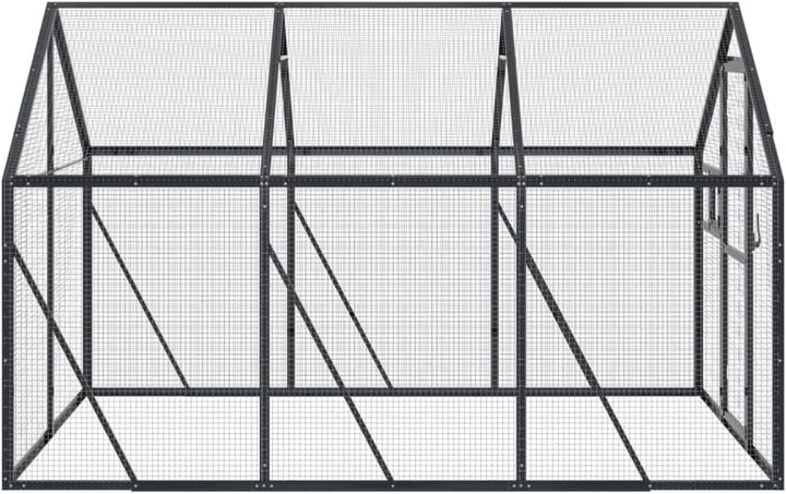 Vogelvoliere Aussen Winterfest Papageienkäfig Gross XXL Alu Voliere Bausatz 1,79x3x1,85 m Vogelkäfig