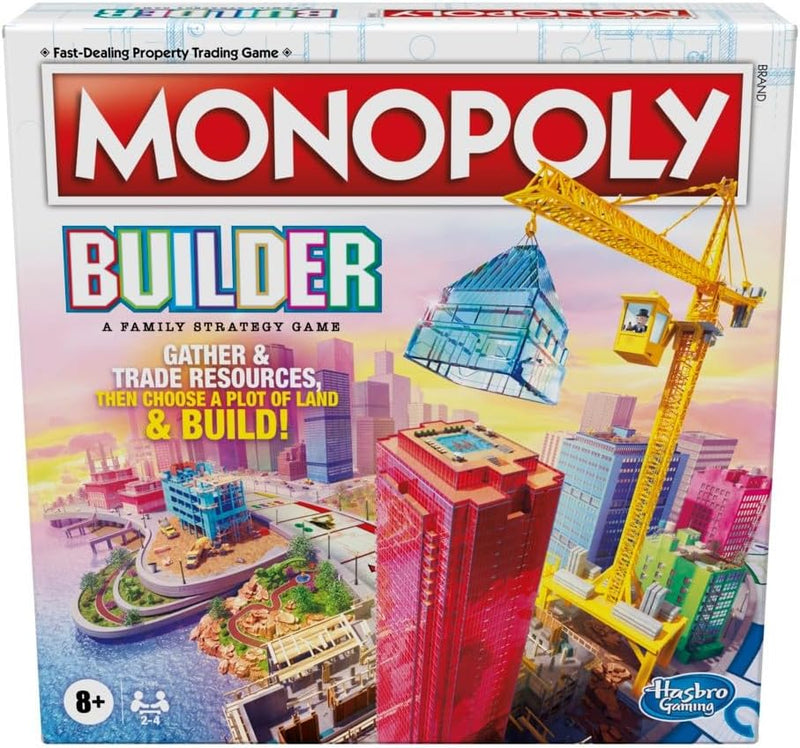 Monopoly Builder Board Game, Strategy Game, Family Game, Games for Children, Fun Game to Play, Famil