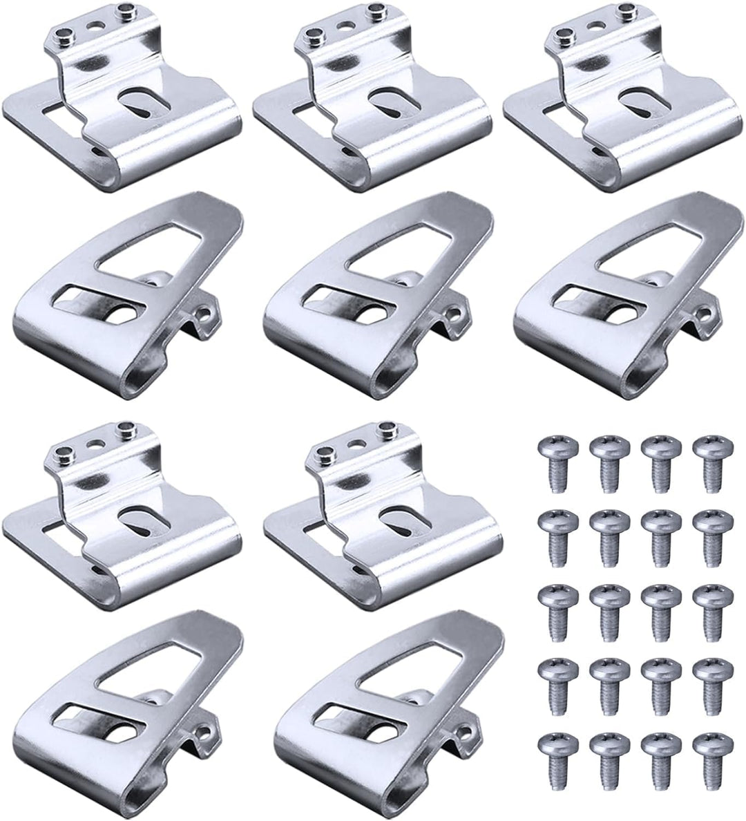 10 x Gürtelclip-Haken mit Schrauben, kompatibel mit Milwaukee M18 Tools Schlagschrauberbohrer 2603-2