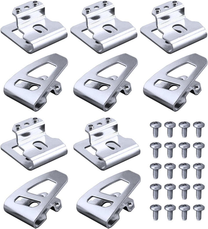 10 x Gürtelclip-Haken mit Schrauben, kompatibel mit Milwaukee M18 Tools Schlagschrauberbohrer 2603-2