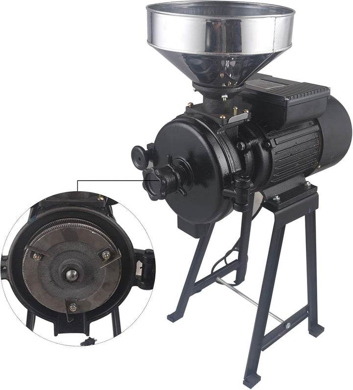 2200W Getreidemühlen Elektrisch, 220V Elektrische Futtermühle Kornmühle Getreidemühle Schrotmühle fü