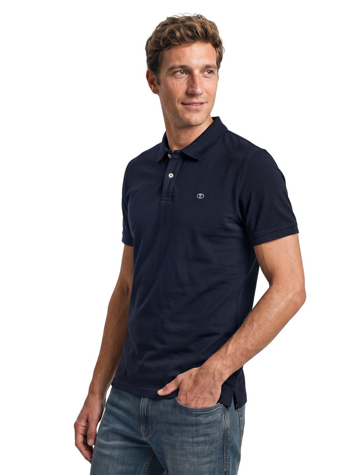 Tom Tailor Herren Baumwolle Basic Piqué Poloshirt S 10668 - Sky Captain Blue, S 10668 - Sky Captain