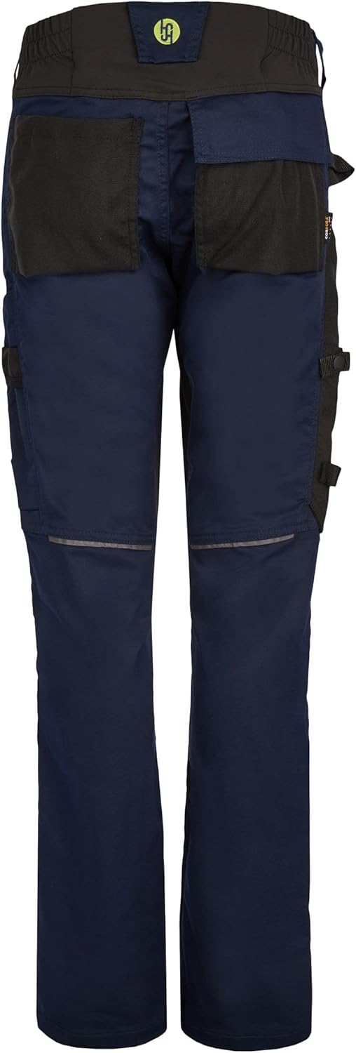 Hans Schäfer Workwear HSW Smart – Lange Arbeitshose für Damen – Modische Cargo-Bundhose mit Knietasc
