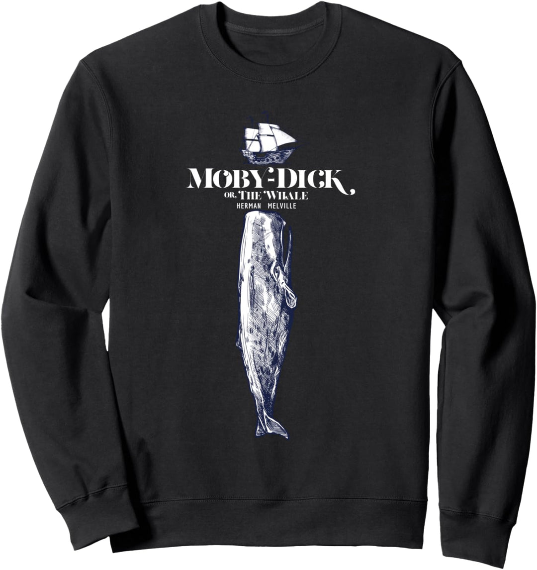 Moby Dick, Herman Melville whale t-shirt literary gift Sweatshirt