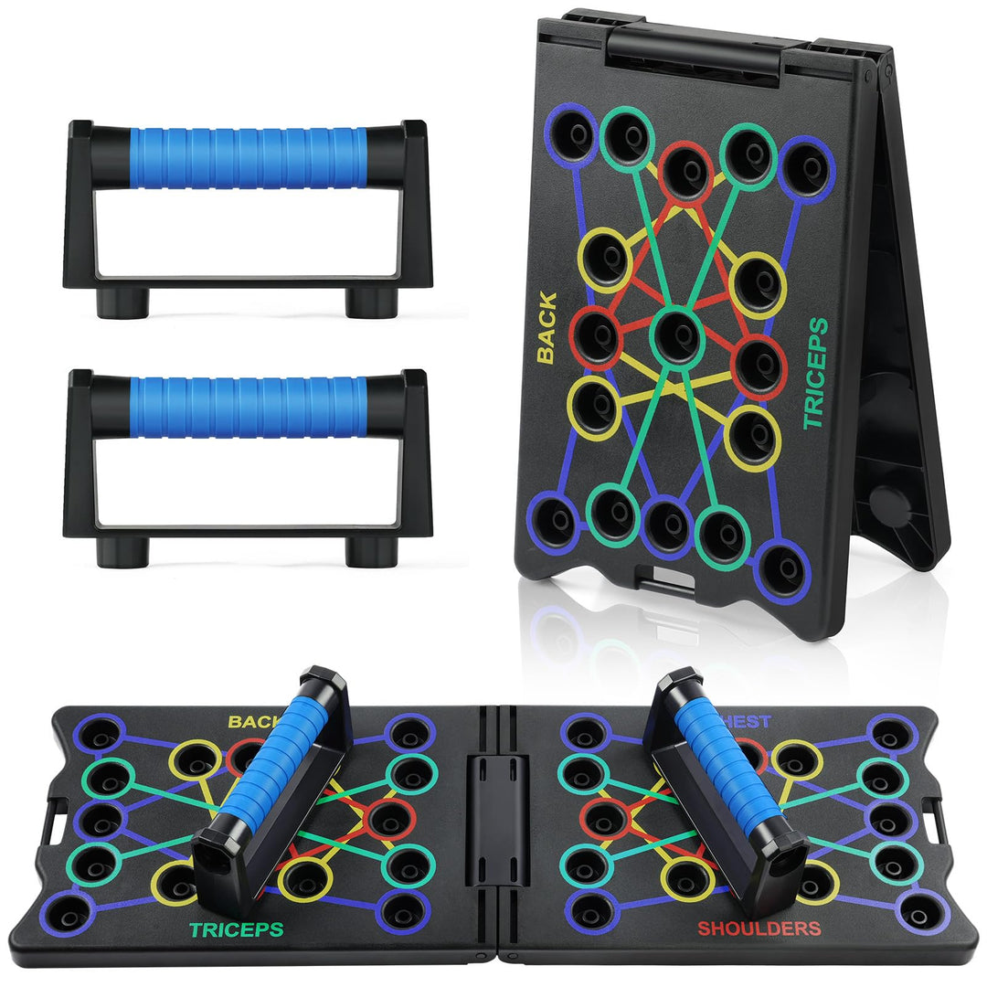flintronic Liegestützgriffe Liegestütze Brett, Faltbare Tragbare Pushup Ständer, Multifunktions Elit
