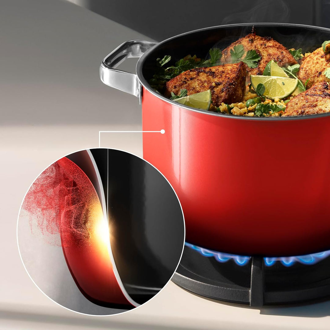 WMF Fusiontec Mineral Pro, Bratentopf, Deckel, 20 cm, langlebig, kratzfestes Material, Kochtopf Indu