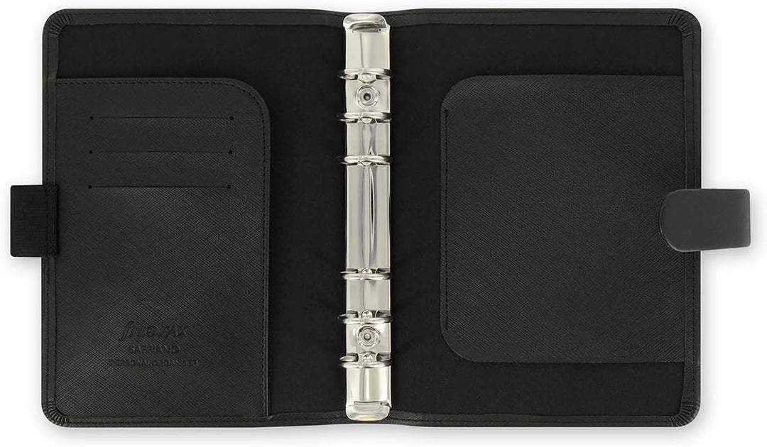 Filofax 22470 Saffiano Organiser, schwarz, schwarz