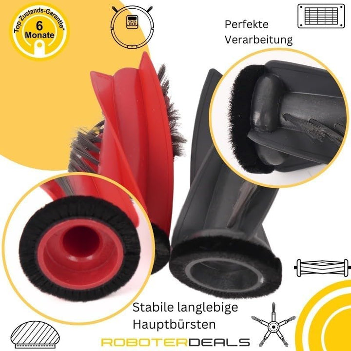 Roboter Deals - Zubehör Set, Ersatzteile Kit für Roborock Saros 10R (2X Filter, 1x Hauptbürste, 2X P