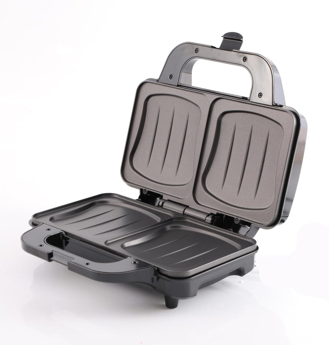 CAMRY CR 3054 Sandwichmaker XL, Toaster, 1300 W, Grillplatte mit feuerfestem Griff, Kontaktgrill mit