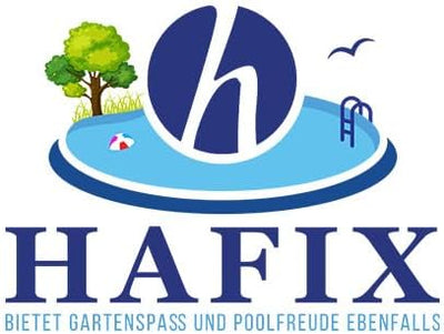 HAFIX Poolleiter für den Pool aus 3 Stufen, Schwimmbadleiter aus Edelstahl in Silber, Sicherheitslei