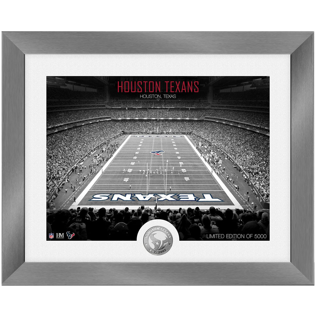 Highland Mint Houston Texans Art Deco Stadium Silver Coin Bild