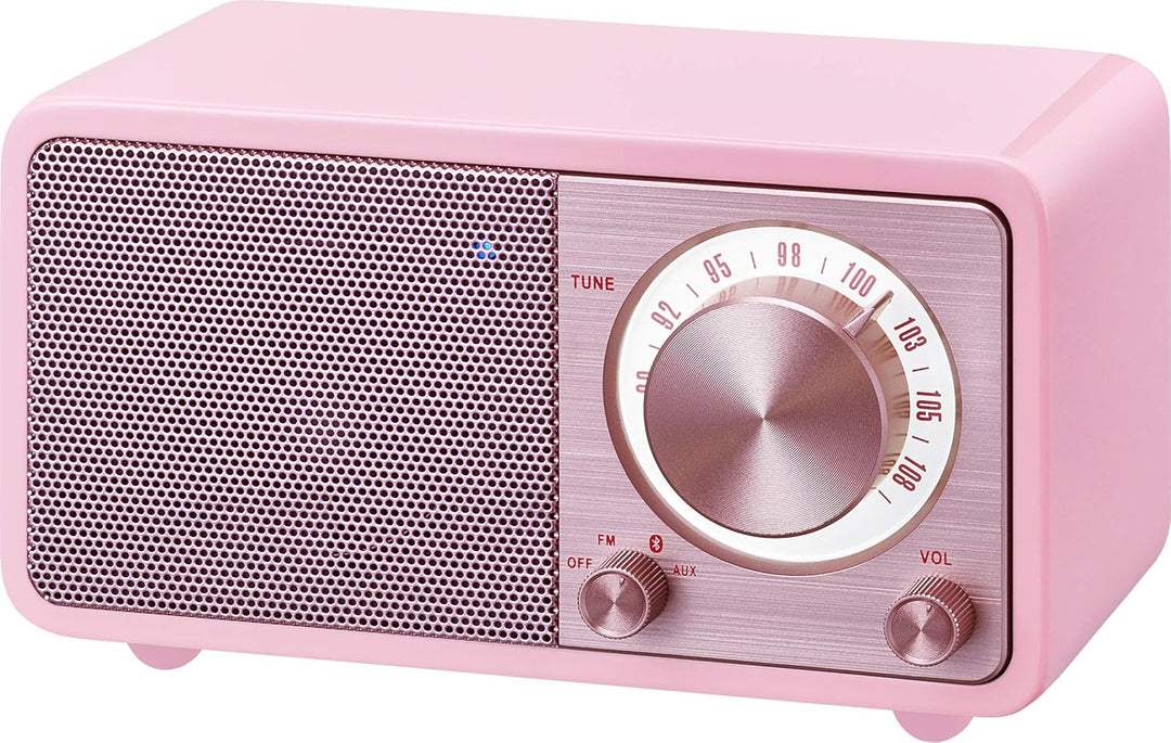 Sangean WR-7 tragbares Desktop-Radio (FM-RDS-Tuner, Bluetooth, AUX-In, integrierter Lautsprecher, Ak