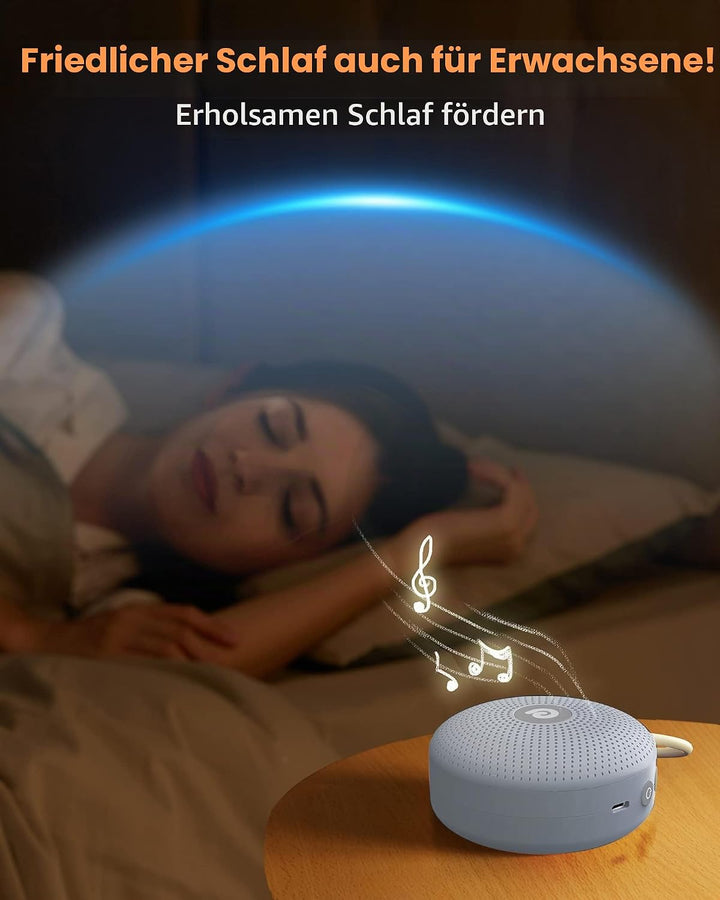 Dreamegg White Noise Machine - D11Max Einschlafhilfe Babys Erwachsene, Portable White Noise Machine