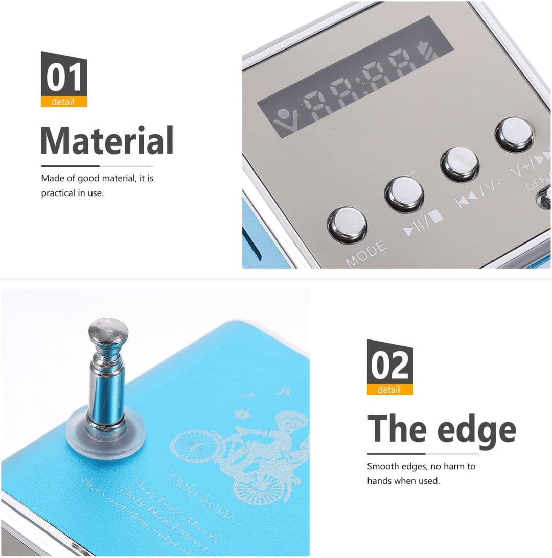 ULTECHNOVO Kleines Radio: Mini-Digital-Wireless-Musik-Player, tragbarer Stereo-Lautsprecher, MP3-, M