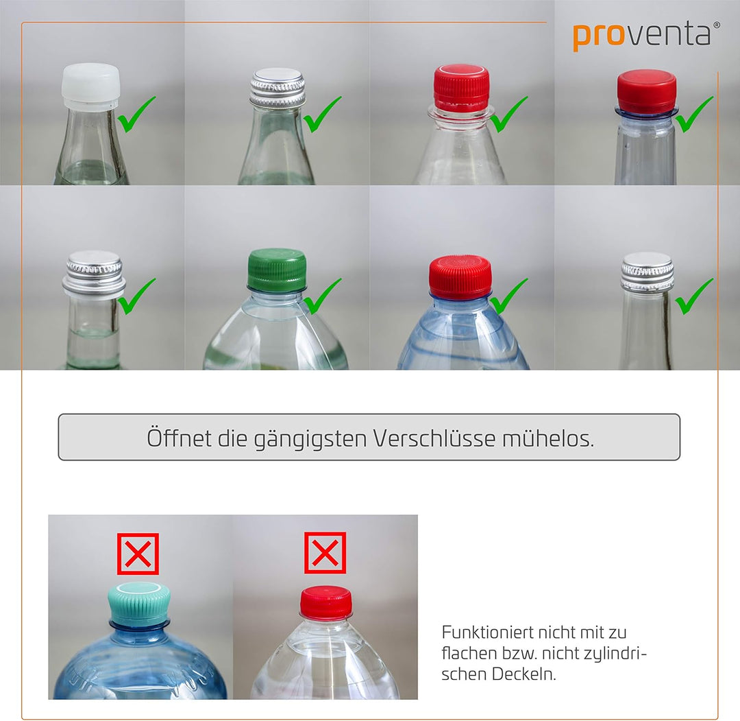 proventa® Drehverschlussöffner für Flaschen, Made in Germany, ideal bei Gelenk- und Greifproblemen