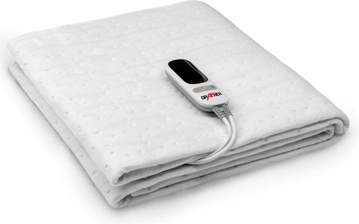 Grafner XL 2 Zonen Wärmeunterbett 190 x 90 cm, 2 steuerbare Zonen: Körper und Füsse, LED Fernbedienu