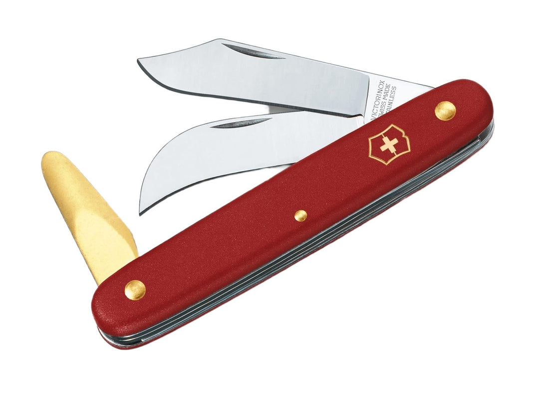 Victorinox, Okulier- und Hakenmesser 3, Garten Taschenmesser, Gärtner und Floristen, Klinge, gebogen