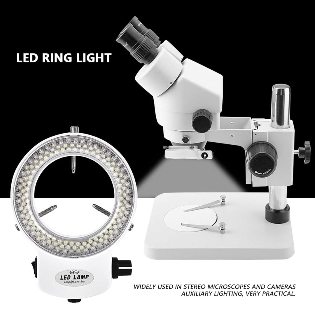 Ejoyous LED Ringlicht Mikroskop, Kamera Ringlampe Mikroskop Einstellbarer 144 LED Ring Light Lichtqu