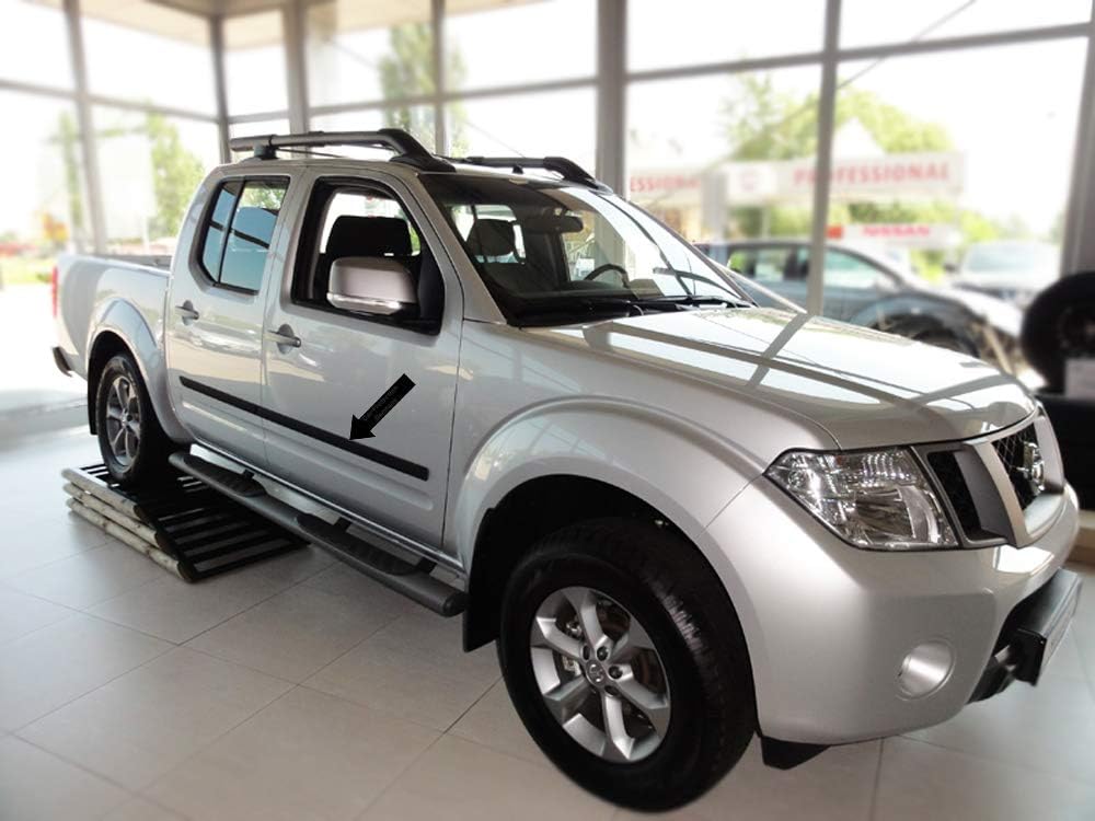 Spangenberg Seitenschutzleisten schwarz passend für Nissan Navara Double Cab Doppelkabine ab Facelif
