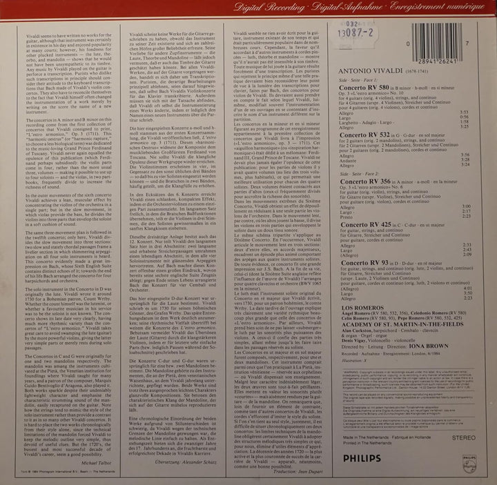 Gitarrenkonzerte, Audio-CD