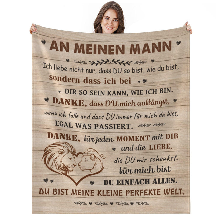 Geschenke für Ehemann, Kuscheldecke für Meinen Mann, Jahrestag Hochzeitstag Geburstag Geschenke für