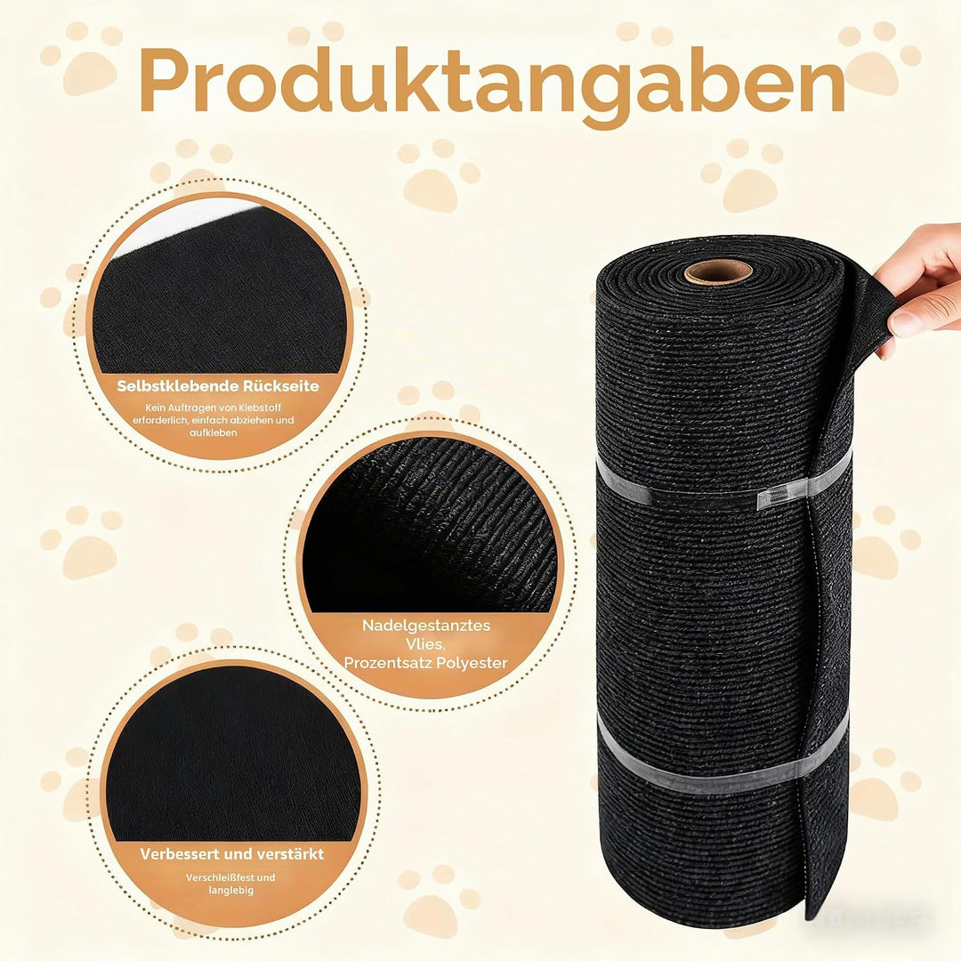 Kratzschutz Sofa Katze, Kratzmatte Selbstklebend für Sofa &amp; Wand, Katzen Kratzbrett, Trimmbarer Schu