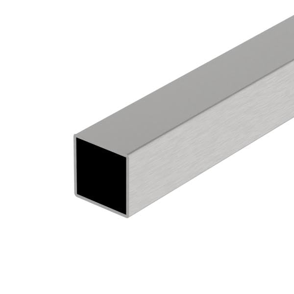 Sellon24® Edelstahl Rohr Quadratrohr 100-300cm Geländerrohr ECKIG Vierkantrohr 40 x 40 x 2,0 mm - AI