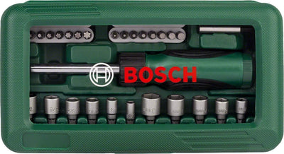 Bosch 46tlg. Schraubendreher-Set & 27tlg. Schrauberbit- und Ratschen-Set Schrauberbit- und Ratschen