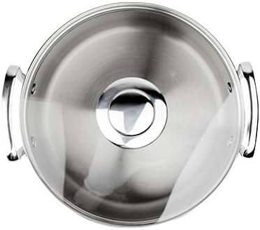 Smart MasterPRO - Küchenbatterie - 6 -Stück -Set mit 20, 24 und 28 cm Glasdeckel - Hergestellt in Ed