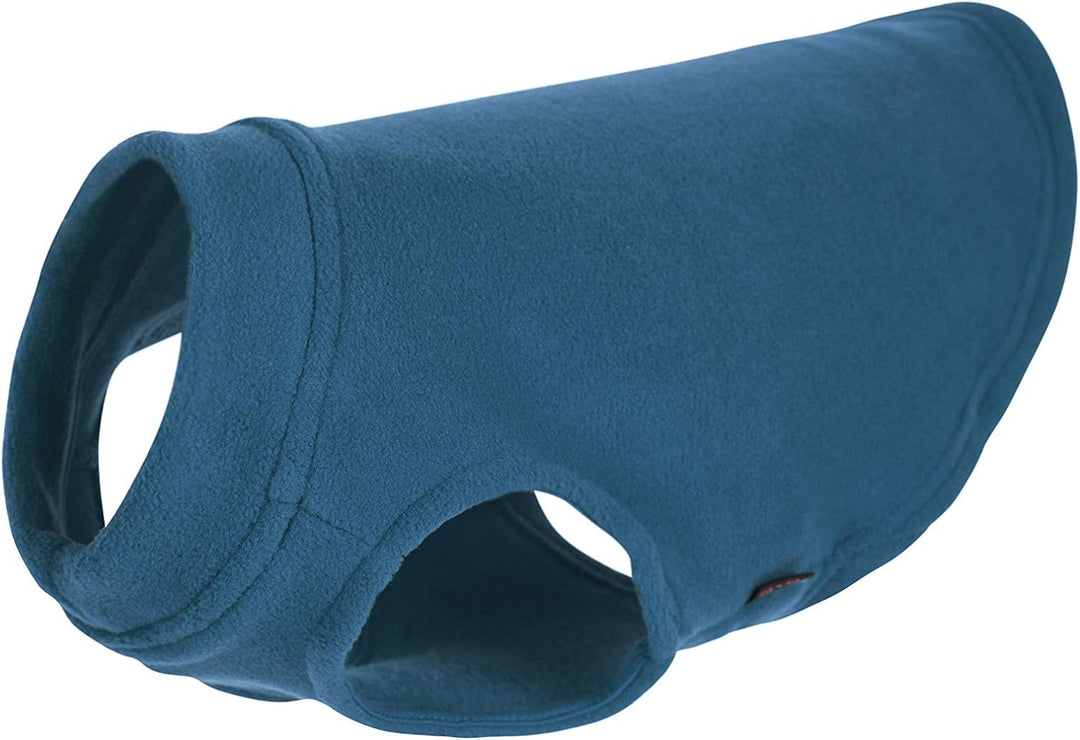 Gooby - Stretch Fleece Weste Pullover Fleece Weste Jacke Pullover für Hunde Stahlblau Grösse S stahl