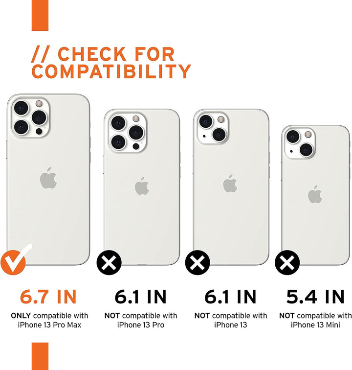 Urban Armor Gear Civilian Hülle kompatibel mit Apple iPhone 13 Pro Max [Wireless Charging kompatible