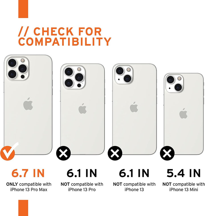 Urban Armor Gear Monarch Schutzhülle kompatibel mit Apple iPhone 13 Pro Max [Wireless Charging kompa