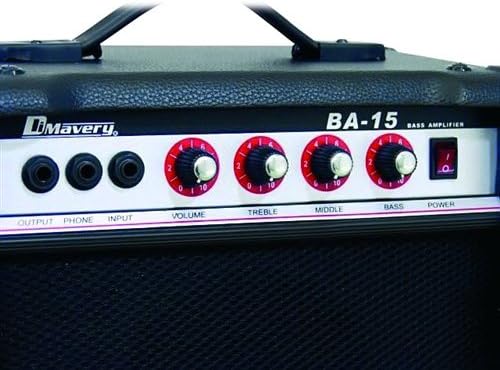 DIMAVERY BA-15 Bass-Verstärker 15W sw | 15-W-Gitarrenverstärker
