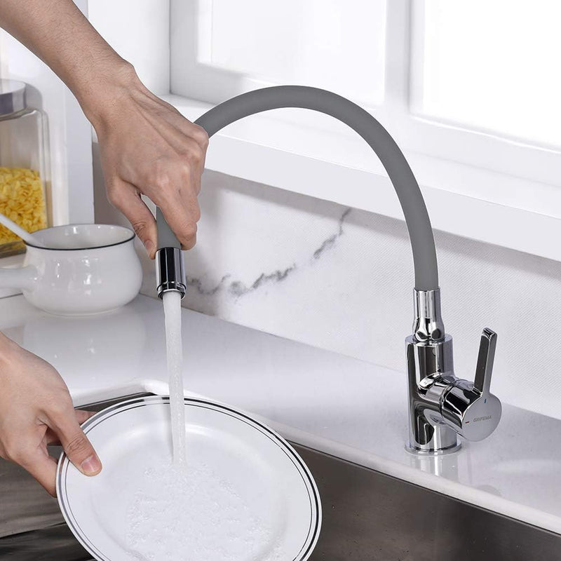 GRIFEMA GRIFERÍA DE COCINA-G4002-9 | Küchenarmatur - Wasserhahn Küche mit Flexibler Auslauf, Hoher A