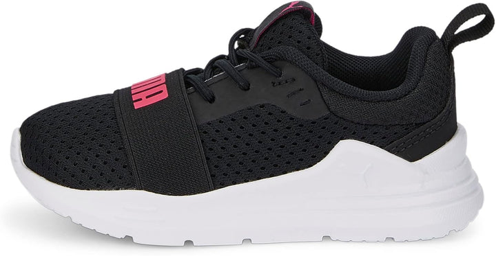 PUMA Unisex Baby Wired Run Ac Inf Sneaker 20 EU Puma Black Sunset Pink, 20 EU Puma Black Sunset Pink