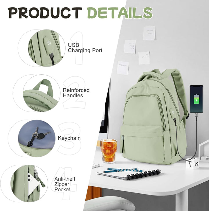 Schulrucksack Mädchen Jungen Rucksack Schule Teenager,Wasserdicht Rucksack School Bag,Schulranzen La