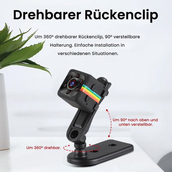 Bextgoo Mini Kamera, Überwachungskamera Ohne WLAN, 1080P Kleine Kamera mit 32GB Speicherkarte, Nacht