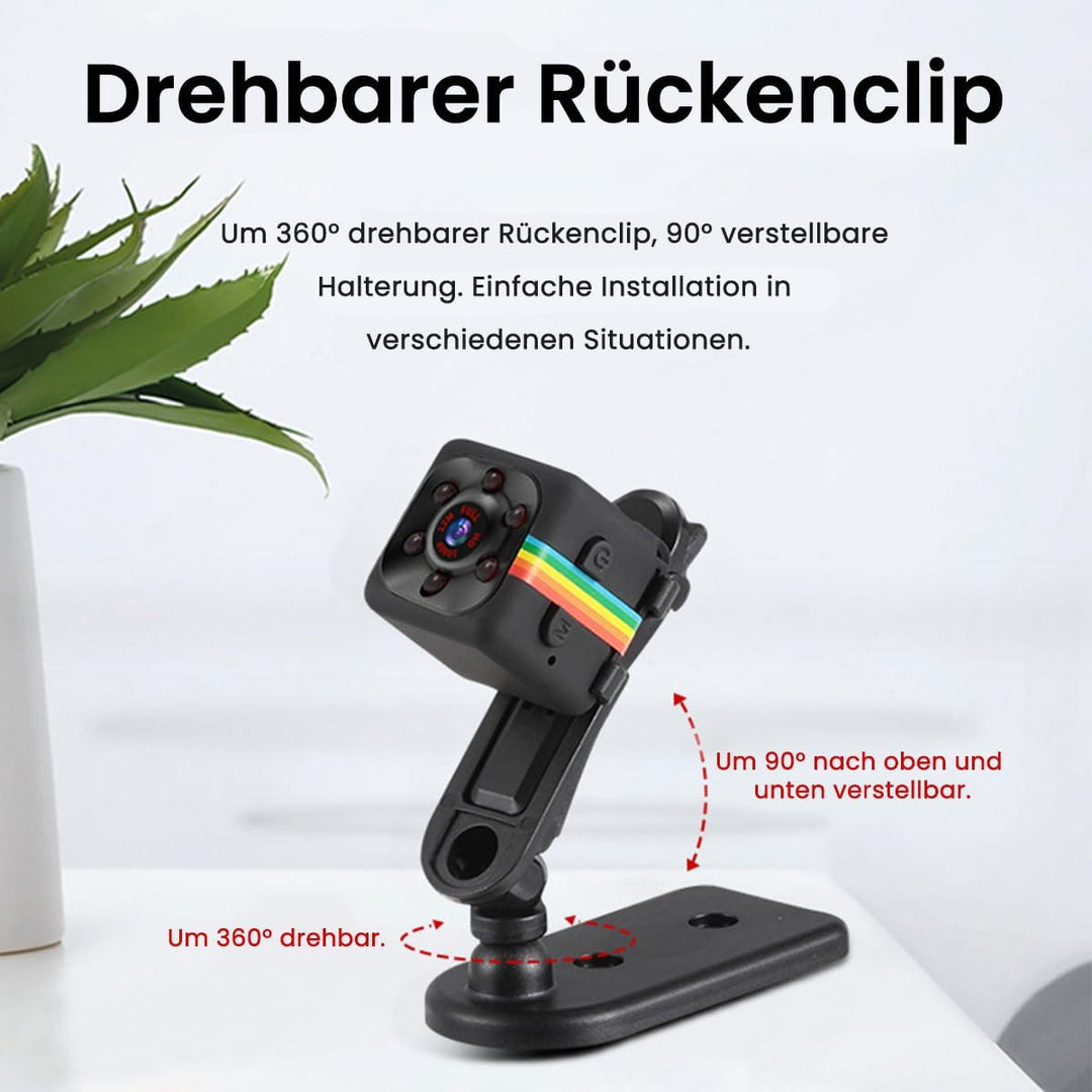 Bextgoo Mini Kamera Ohne WLAN, 1080P Überwachungskamera Ohne WLAN mit 32GB Speicherkarte, Nachtsicht