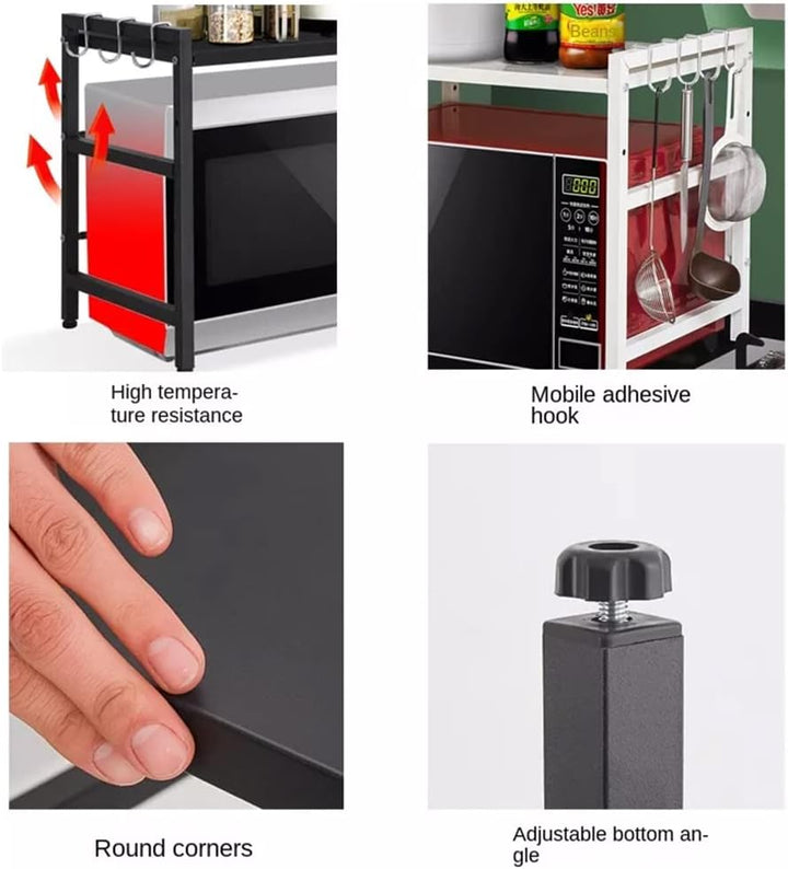 Ausziehbare Halterung für Mikrowelle mit schwerer Belastung, Halterung für Küchenregal, Mikrowelle,