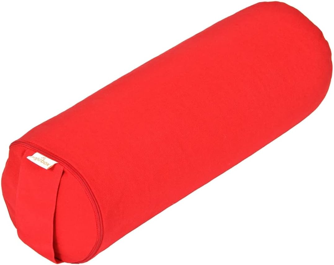 Yogabox Yoga Mini Bolster/Nackenrolle Basic rot, rot
