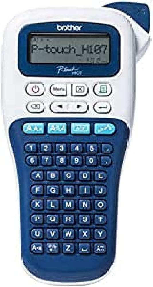 Brother PT-H107B tragbares Etikettiergerät für Zuhause und Büro P-Touch 107B Blu e Bianco, P-touch 1