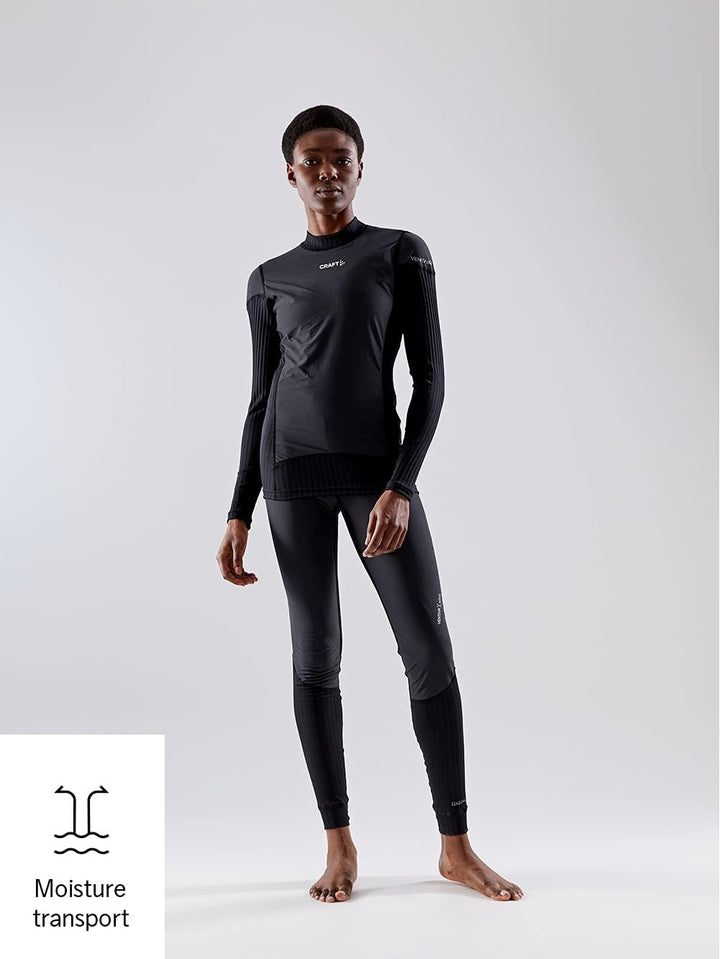 Craft Damen Active Extreme X Wind Ls W Oberteile XL Schwarz/Granit, XL Schwarz/Granit