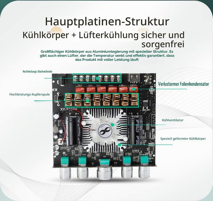 Bluetooth Verstärker Modul Hifi Stereo - 2.1 Audio Amplifier Board TPA3251 Mini Digital Tuner Endstu