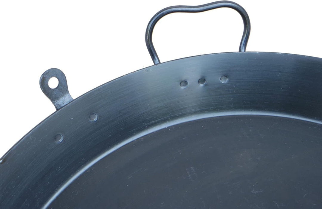 Schwenkgrill Pfanne Helmensdorfer Eisenpfanne gebläut 45 cm Paellapfanne