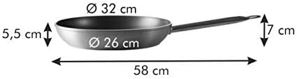 Tescoma Bratpfanne, Plastik, grau, 58.5 x 32.5 x 6.9 cm Grau 58.5 x 32.5 x 6.9 cm, Grau 58.5 x 32.5